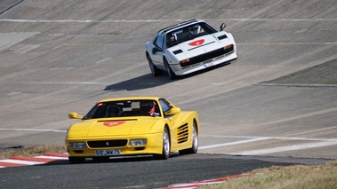 Rendez-Vous Ferrari 2012 - Ferrari 512 TR jaune 3/4 avant gauche