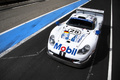 Roulage circuit Paul Ricard HTTT - Le Castellet - Porsche 911 GT1 Evolution blanc face avant vue de haut