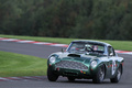 Aston Martin DB4 GT vert 3/4 avant gauche penché