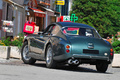 Aston Martin DB4 GT Zagato vert 3/4 arrière gauche penché