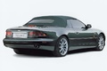 Aston Martin DB7 Vantage Volante vert 3/4 arrière droit capoté