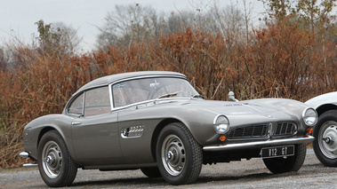 BMW 507 anthracite 3/4 avant droit penché