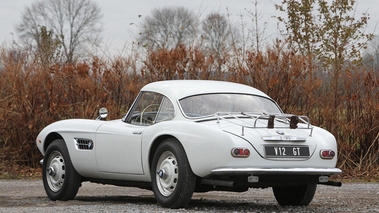 BMW 507 blanc 3/4 arrière gauche