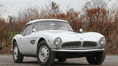 BMW 507 blanc 3/4 avant droit