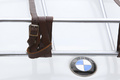 BMW 507 blanc sangle porte-bagages