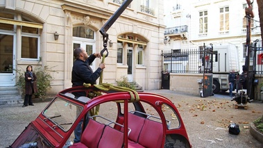 Citroën 2CV Google rouge caisse transfert 2