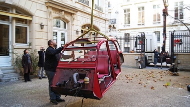 Citroën 2CV Google rouge caisse transfert 5