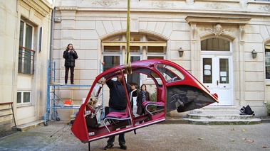 Citroën 2CV Google rouge caisse transfert 6