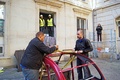 Citroën 2CV Google rouge caisse transfert