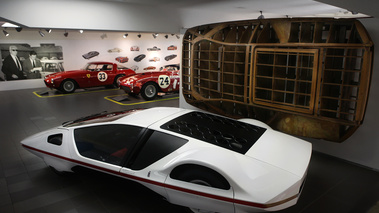 Musée Ferrari - concept Modulo 3/4 arrière gauche vue de haut