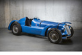 Delage D6 bleu 3/4 avant droit