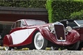 Delage D8-105 Sport Coupé, bordeau et blanc