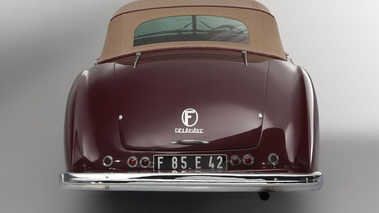 Delahaye 135 MS Cabriolet bordeaux face arrière