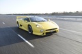 Jaguar XJ220 TWR jaune 3/4 avant droit travelling