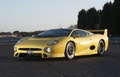 Jaguar XJ220 TWR jaune 3/4 avant gauche