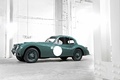 Jaguar XK120 Coupé vert 3/4 avant gauche