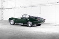 Jaguar XKSS vert 3/4 arrière gauche
