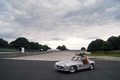 Mercedes 300 SL gris 3/4 avant gauche porte ouverte 2