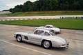 Mercedes 300 SL gris x2 3/4 arrière gauche travelling