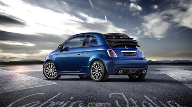 Abarth 500 Cabrio Italia - 3/4 arrière gauche