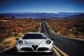 Alfa Romeo 4C blanc mate face avant 