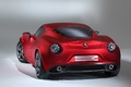 Alfa Romeo 4C bordeaux 3/4 arrière gauche