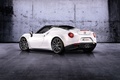 Alfa Romeo 4C Spider - blanc - 3/4 arrière gauche