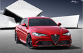 Alfa Romeo Giulia Quadrifoglio Verde - Rouge - 3/4 avant droit