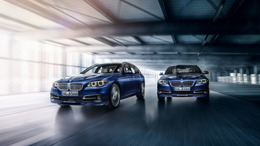 Alpina B5 Biturbo 2016 - Bleu - Berline et break, 3/4 avant gauche dynamique