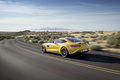 Mercedes AMG GT S - Jaune - 3/4 arrière gauche dynamique