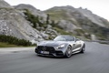 Mercedes AMG GTc anthracite mate 3/4 avant gauche travelling
