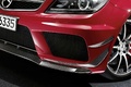 Mercedes C63 AMG Coupe rouge lames avant carbone