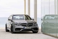 Mercedes E63 AMG MY2013 anthracite 3/4 avant droit