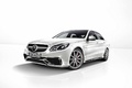 Mercedes E63 AMG S blanc 3/4 avant gauche