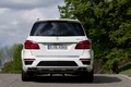 Mercedes GL63 AMG blanc face arrière