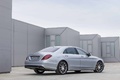 Mercedes S63 AMG gris 3/4 arrière droit