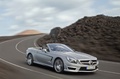 Mercedes SL63 AMG gris mate 3/4 avant droit travelling 2