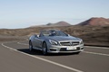 Mercedes SL63 AMG gris mate 3/4 avant droit travelling