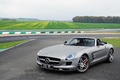 Mercedes SLS AMG Roadster anthracite satiné/mate 3/4 avant gauche