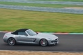 Mercedes SLS AMG Roadster anthracite satiné/mate filé vue de haut