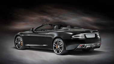 Aston Martin DBS Volante Carbon Edition noir 3/4 arrière gauche