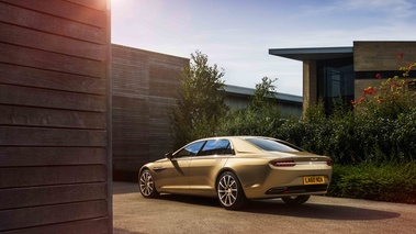 Aston Martin Lagonda beige 3/4 arrière gauche