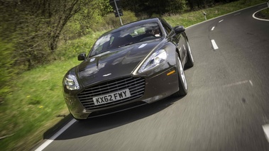 Aston Martin Rapide S gris face avant travelling penché 3