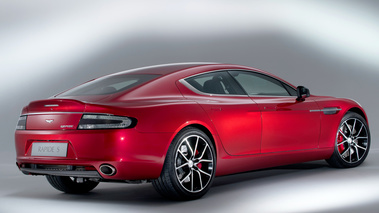 Aston Martin Rapide S - rouge - 3/4 arrière droit