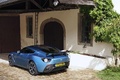 Aston Martin V12 Zagato bleu 3/4 arrière gauche 2