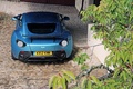 Aston Martin V12 Zagato bleu face arrière vue de haut