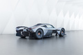 Aston Martin Valkyrie gris 3/4 arrière droit