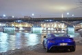 Aston Martin Vanquish bleu face arrière