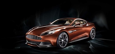 Aston Martin Vanquish - bronze - 3/4 avant gauche