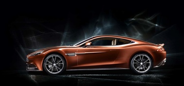 Aston Martin Vanquish - bronze - profil gauche